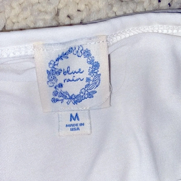 Blue Rain tie front sleeveless top size medium - Picture 4 of 6